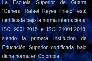 Certificados de calidad institucional